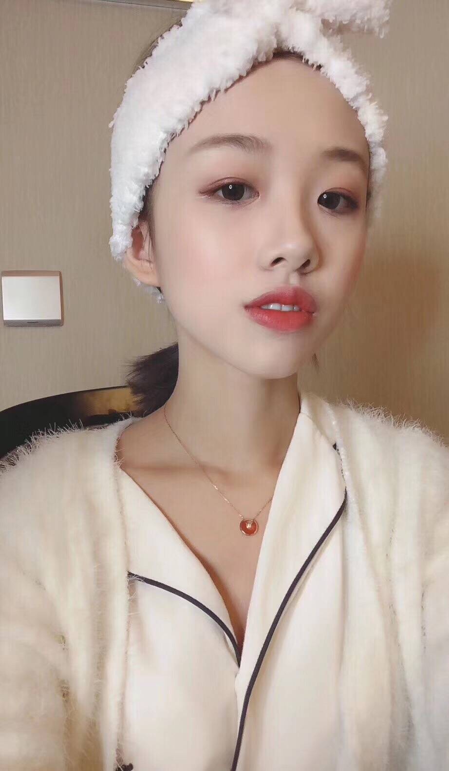 Cartier カルティエ レディース ネックレス ダムール ダイヤモンド 1P レッド ゴールド ブランドジュエリー 普段使い - 画像 3