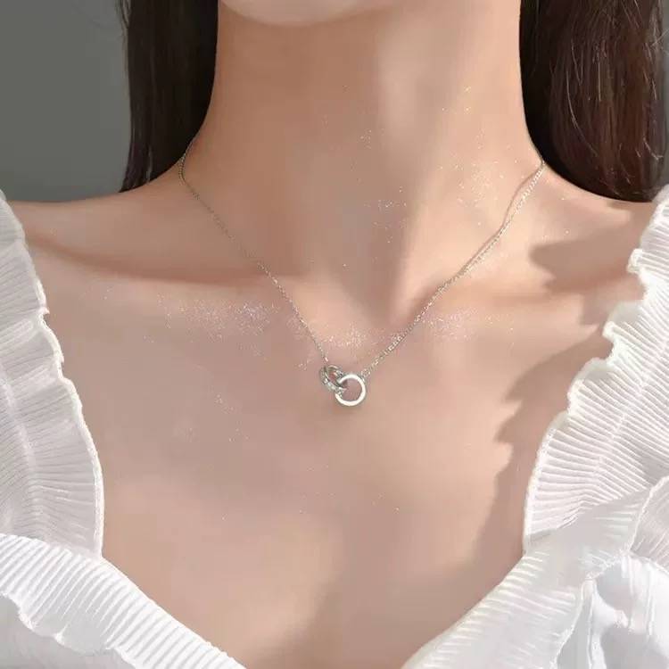 Cartier カルティエ レディース ネックレス ラブリング ダイヤモンド 750 ホワイトゴールド ブランドジュエリー 普段使い ギフト - 画像 12