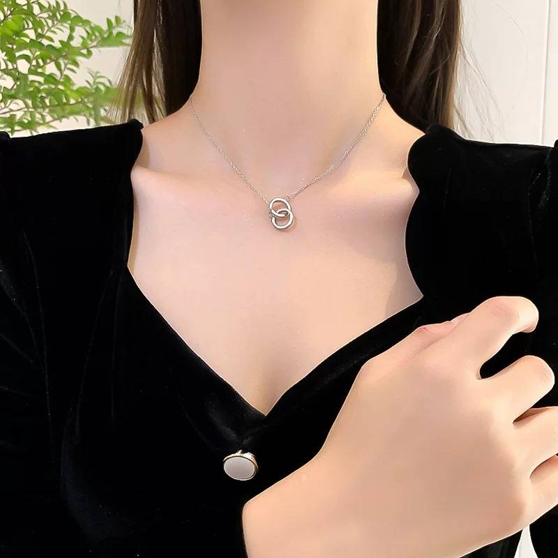 Cartier カルティエ レディース ネックレス ラブリング ダイヤモンド 750 ホワイトゴールド ブランドジュエリー 普段使い ギフト - 画像 13