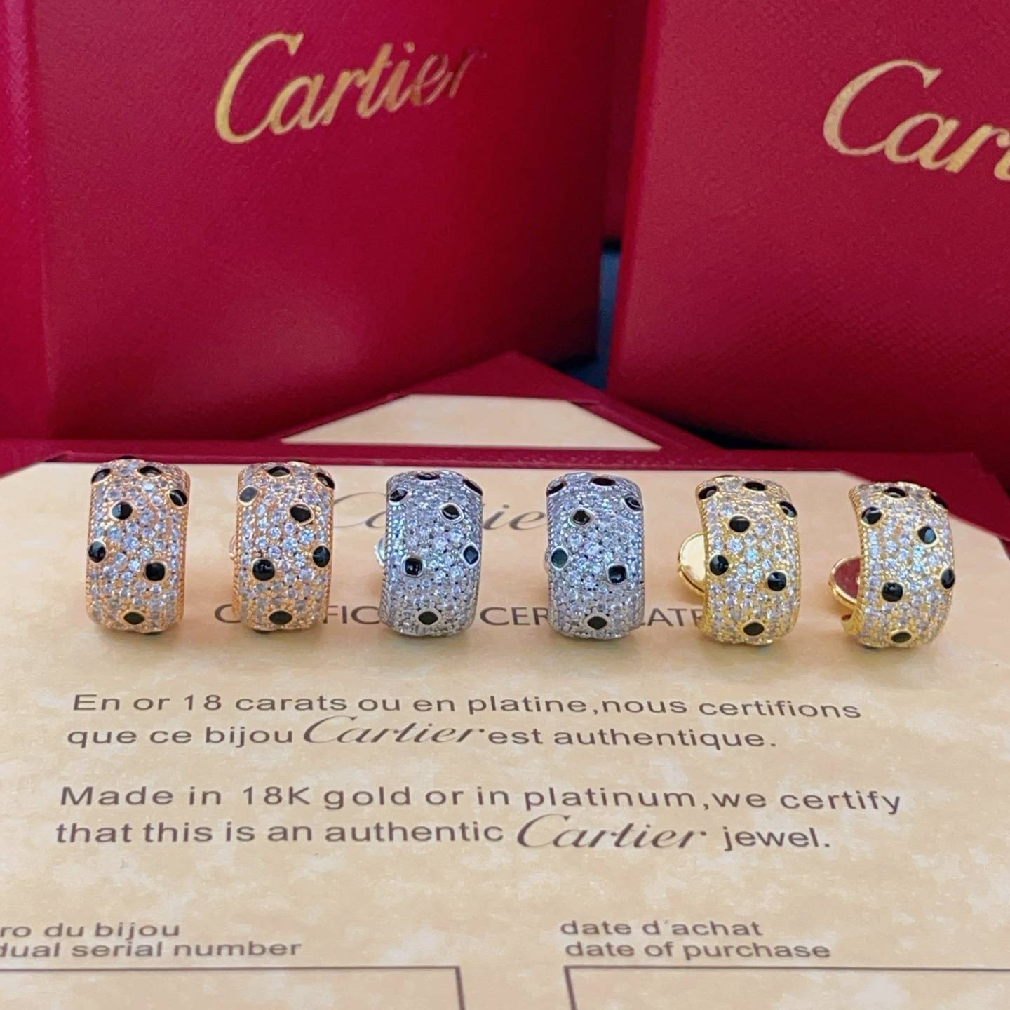 Cartier カルティエ レディース ピアス パンテール 18金 ダイヤモンド ブランドジュエリー 普段使い ギフト - 画像 2
