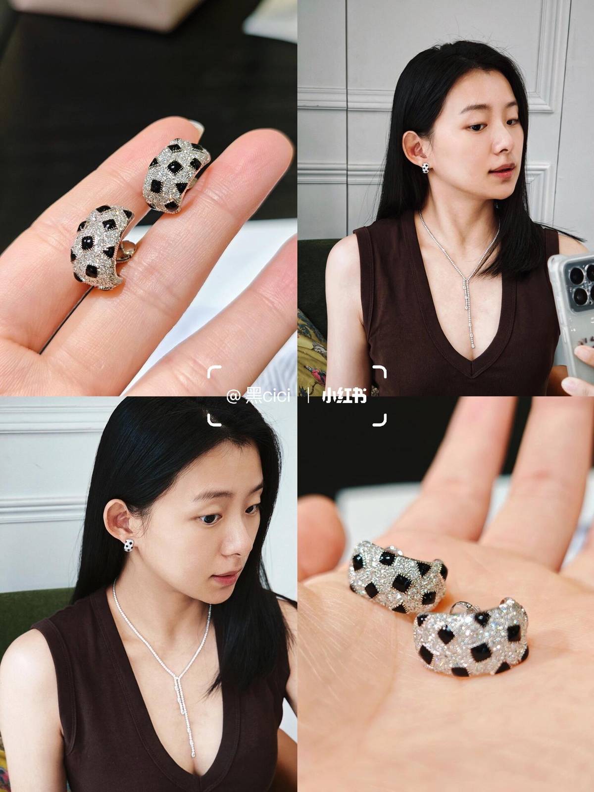Cartier カルティエ レディース ピアス パンテール 18金 ダイヤモンド ブランドジュエリー 普段使い ギフト - 画像 5