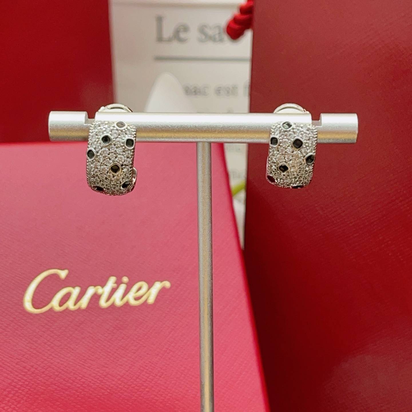 Cartier カルティエ レディース ピアス パンテール 18金 ダイヤモンド ブランドジュエリー 普段使い ギフト - 画像 10
