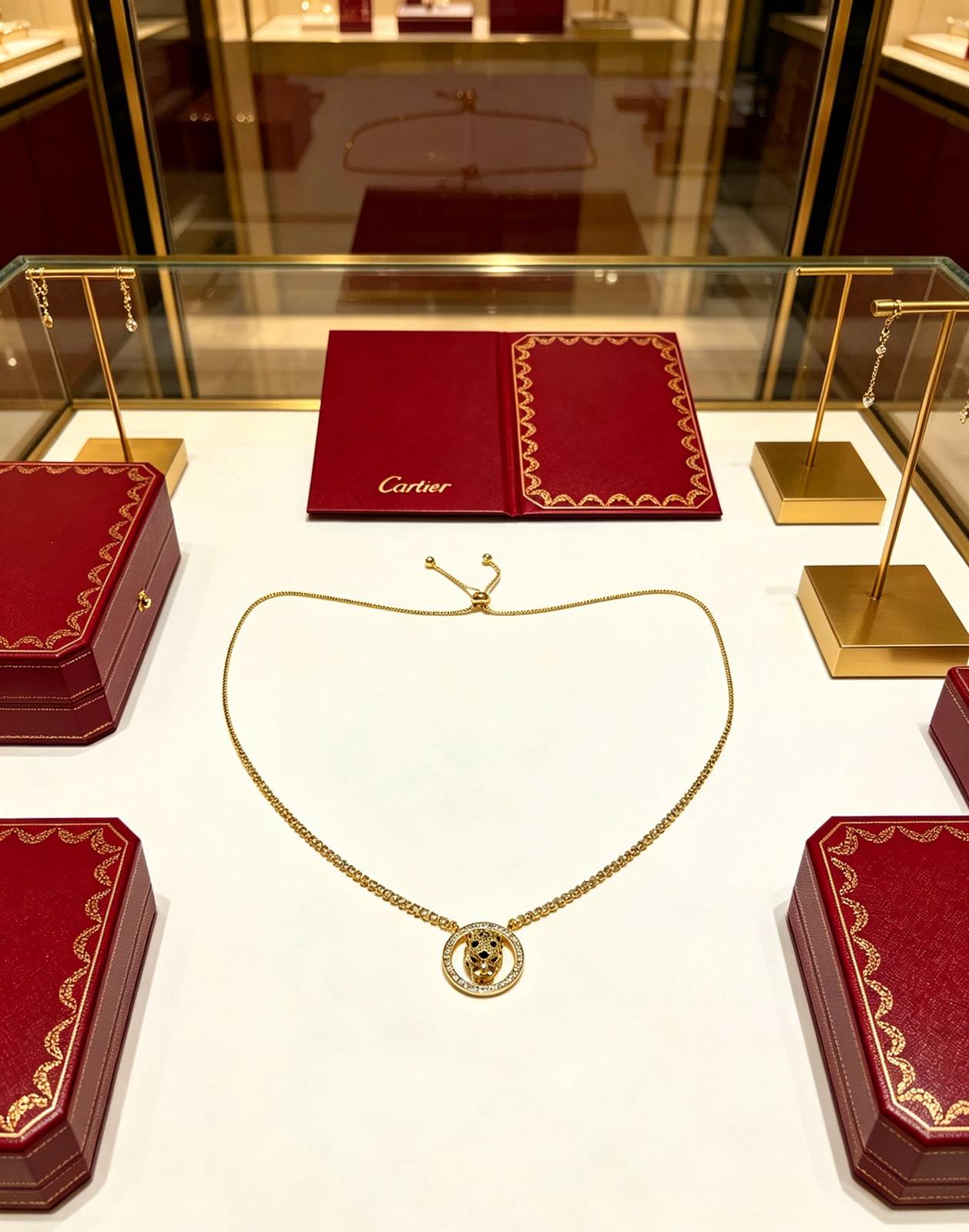 Cartier カルティエ レディース ネックレス パンテール 750 ダイヤモンド ブランドジュエリー 普段使い ギフト - 画像 2