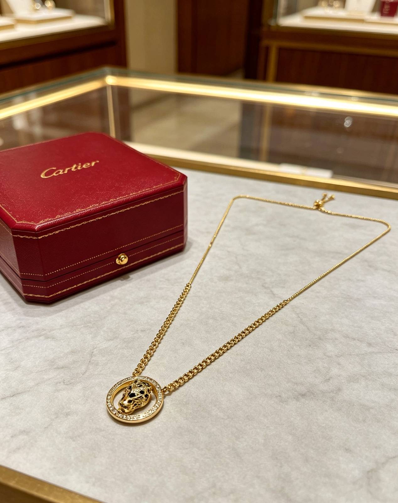Cartier カルティエ レディース ネックレス パンテール 750 ダイヤモンド ブランドジュエリー 普段使い ギフト - 画像 4