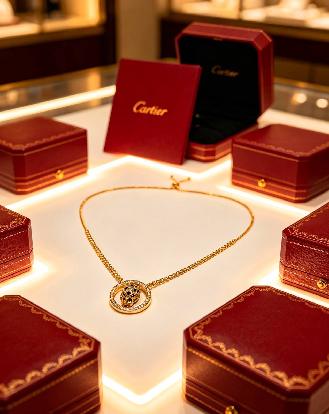 Cartier カルティエ レディース ネックレス パンテール 750 ダイヤモンド ブランドジュエリー 普段使い ギフト - 画像 5