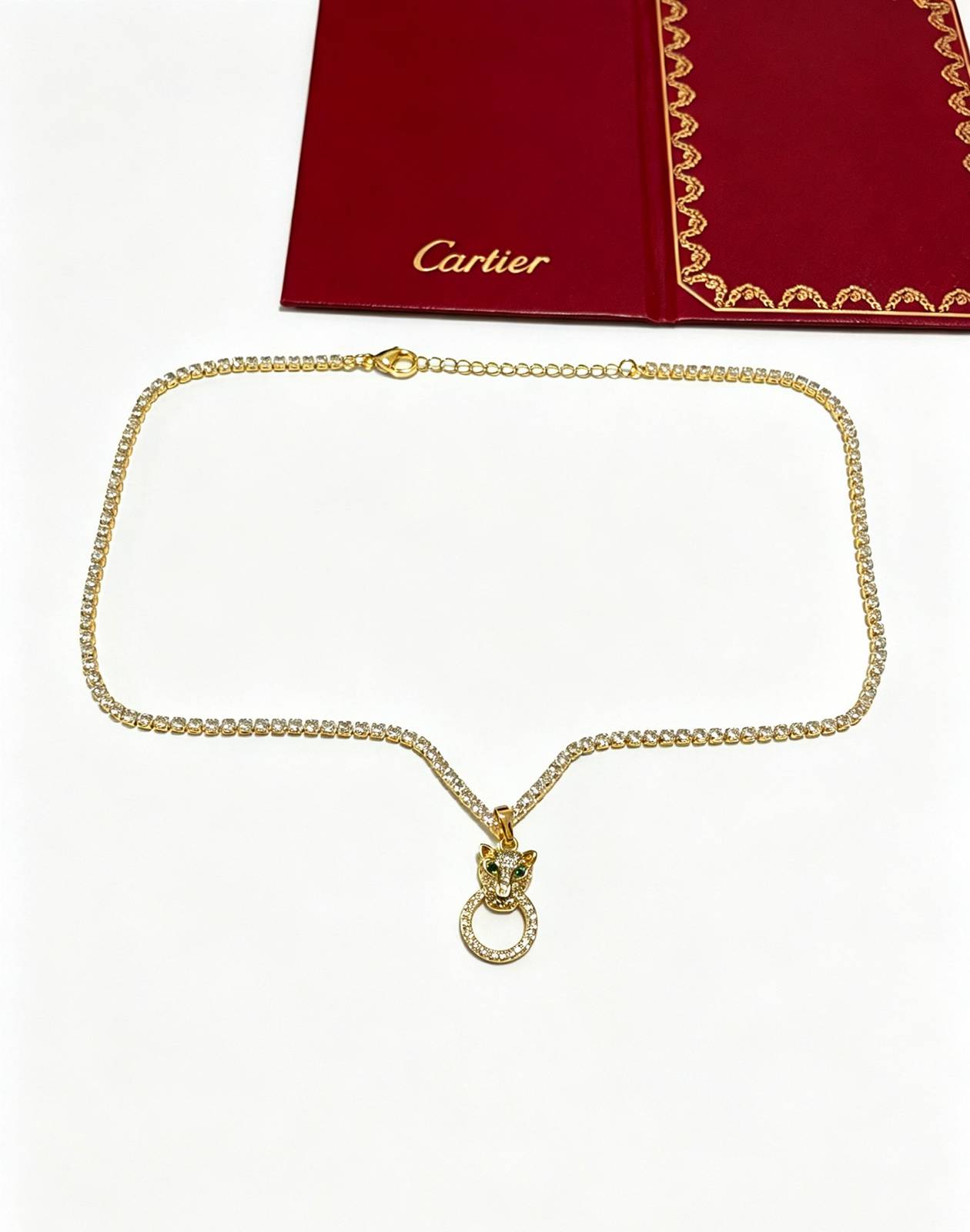 Cartier カルティエ レディース ネックレス パンテール 750 YG ブランドジュエリー 記念日 プレゼント - 画像 4