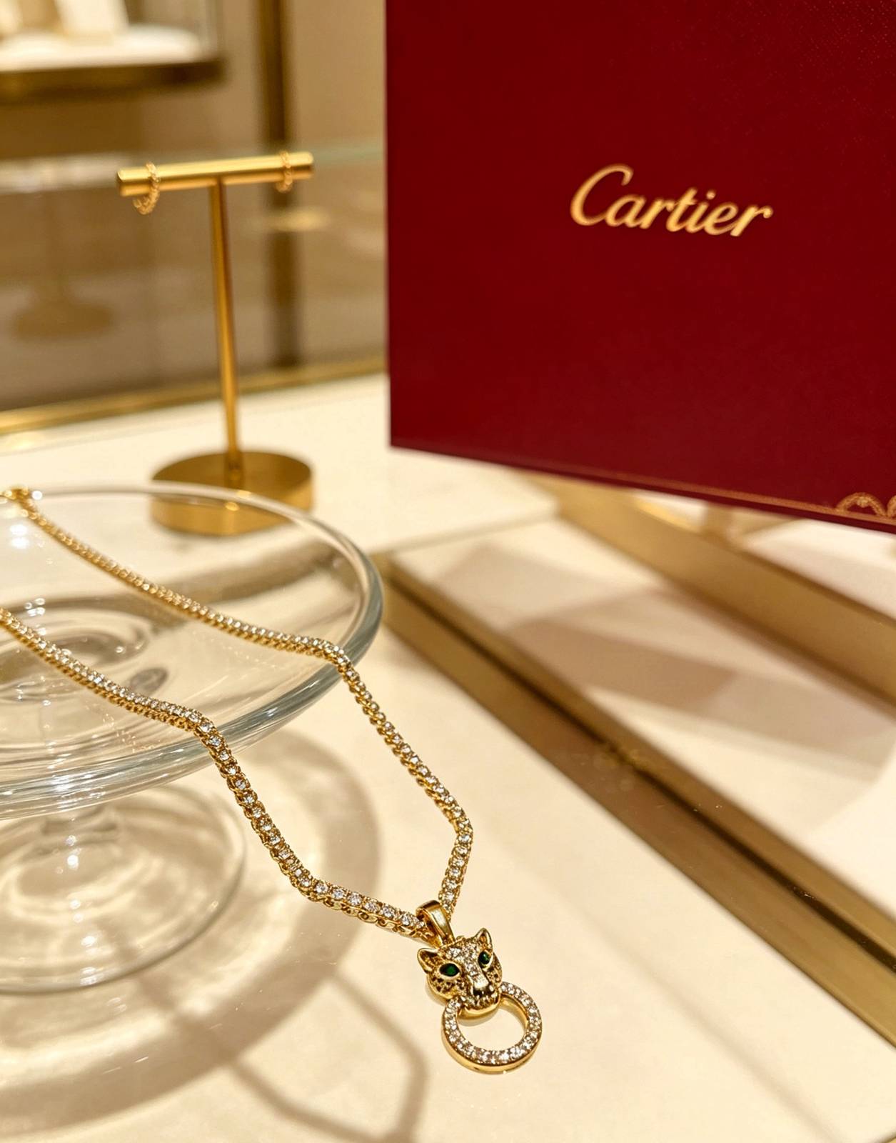 Cartier カルティエ レディース ネックレス パンテール 750 YG ブランドジュエリー 記念日 プレゼント - 画像 10