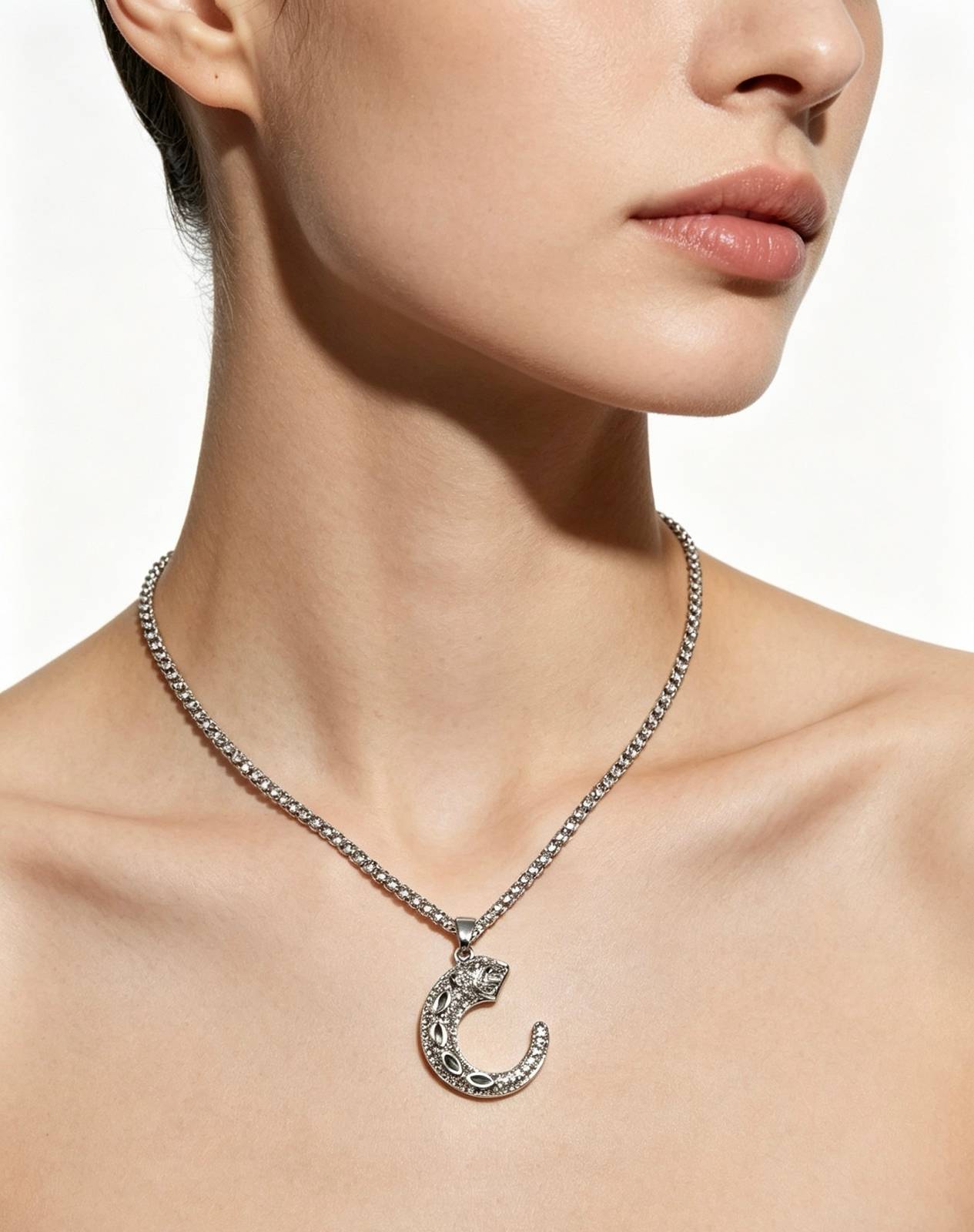 Cartier カルティエ レディース ネックレス パンテール ホワイトゴールド ブランドジュエリー 普段使い ギフト - 画像 6
