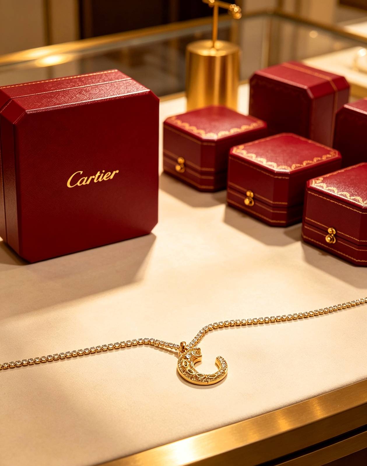 Cartier カルティエ レディース ネックレス パンテール 750 イエローゴールド ブランドジュエリー 普段使い プレゼント - 画像 5