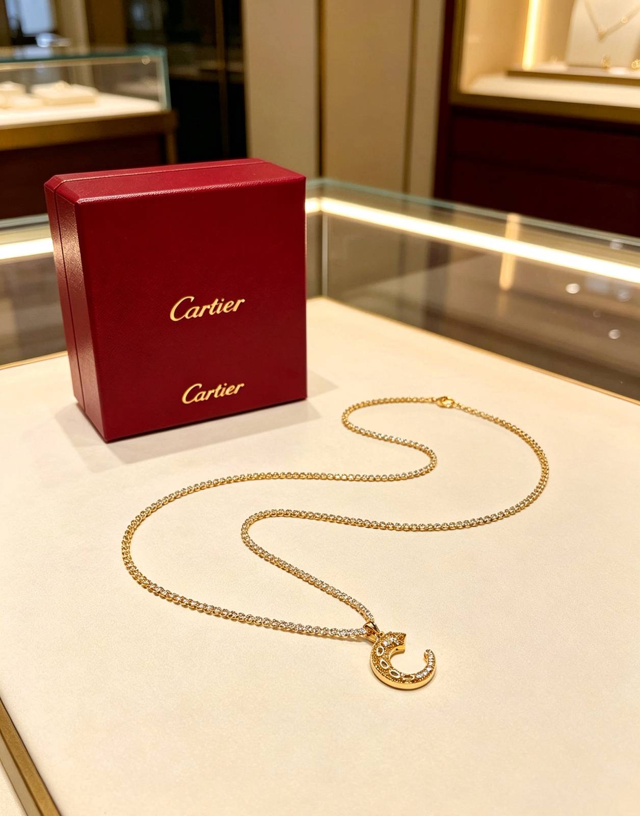 Cartier カルティエ レディース ネックレス パンテール 750 イエローゴールド ブランドジュエリー 普段使い プレゼント - 画像 6