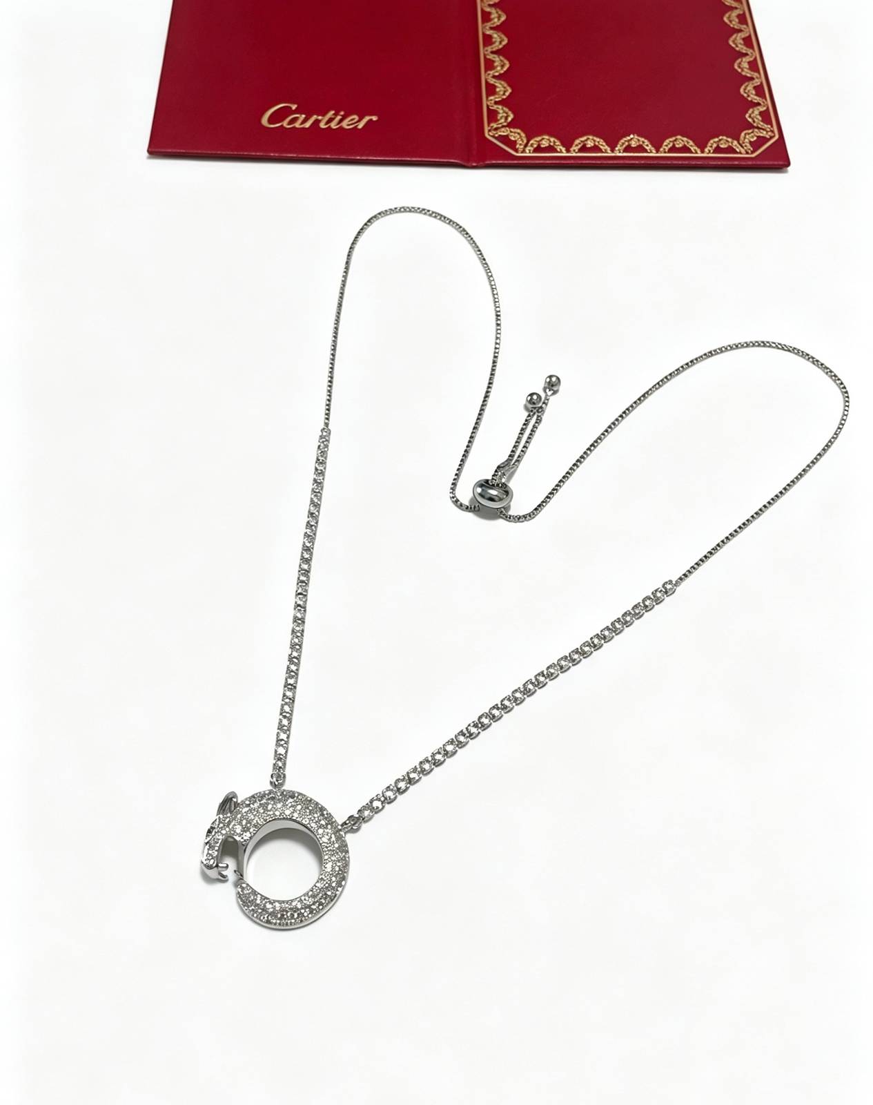 Cartier カルティエ レディース ネックレス ジュスト アン クル 18金 ダイヤモンド ブランドジュエリー 普段使い