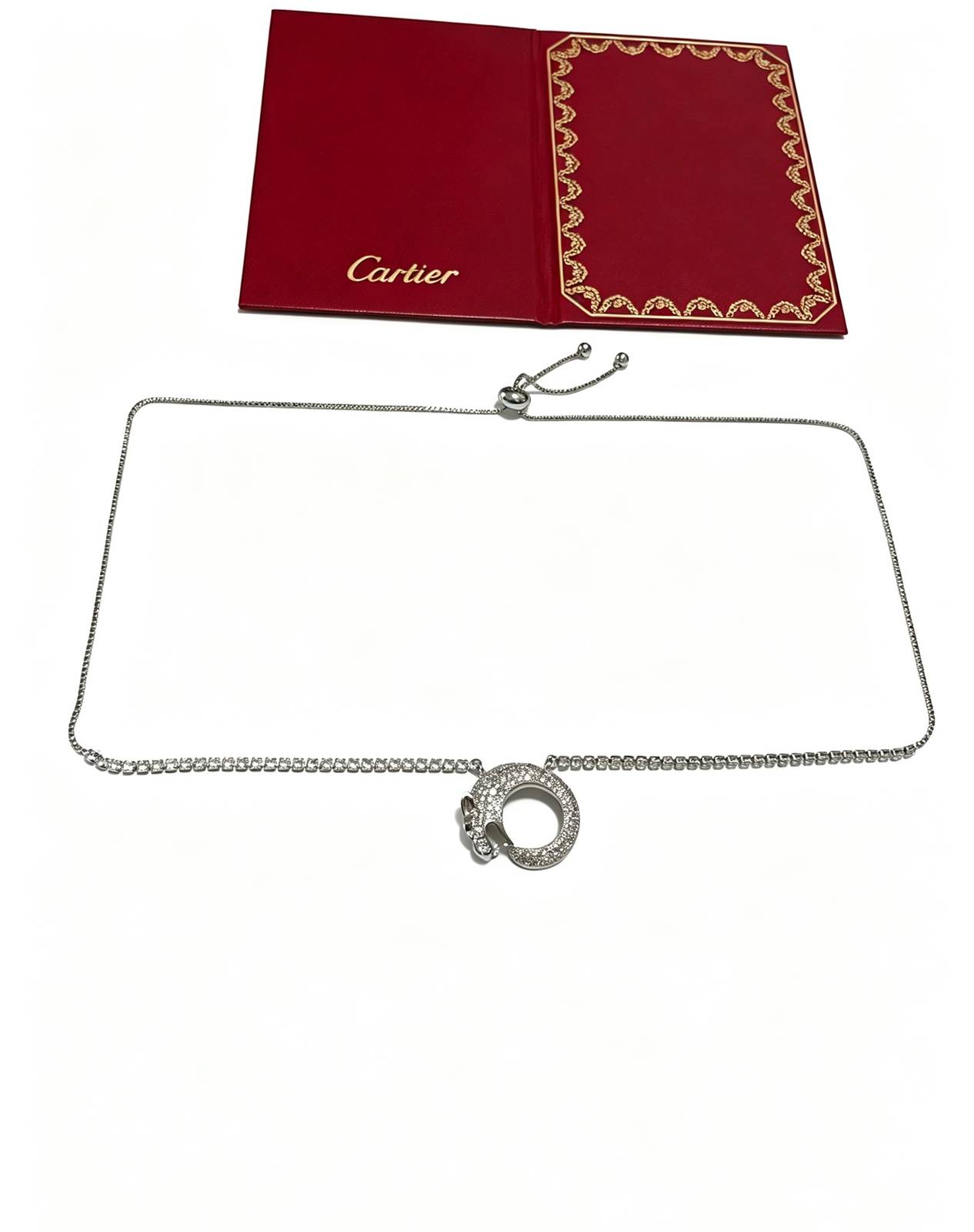 Cartier カルティエ レディース ネックレス ジュスト アン クル 18金 ダイヤモンド ブランドジュエリー 普段使い - 画像 8