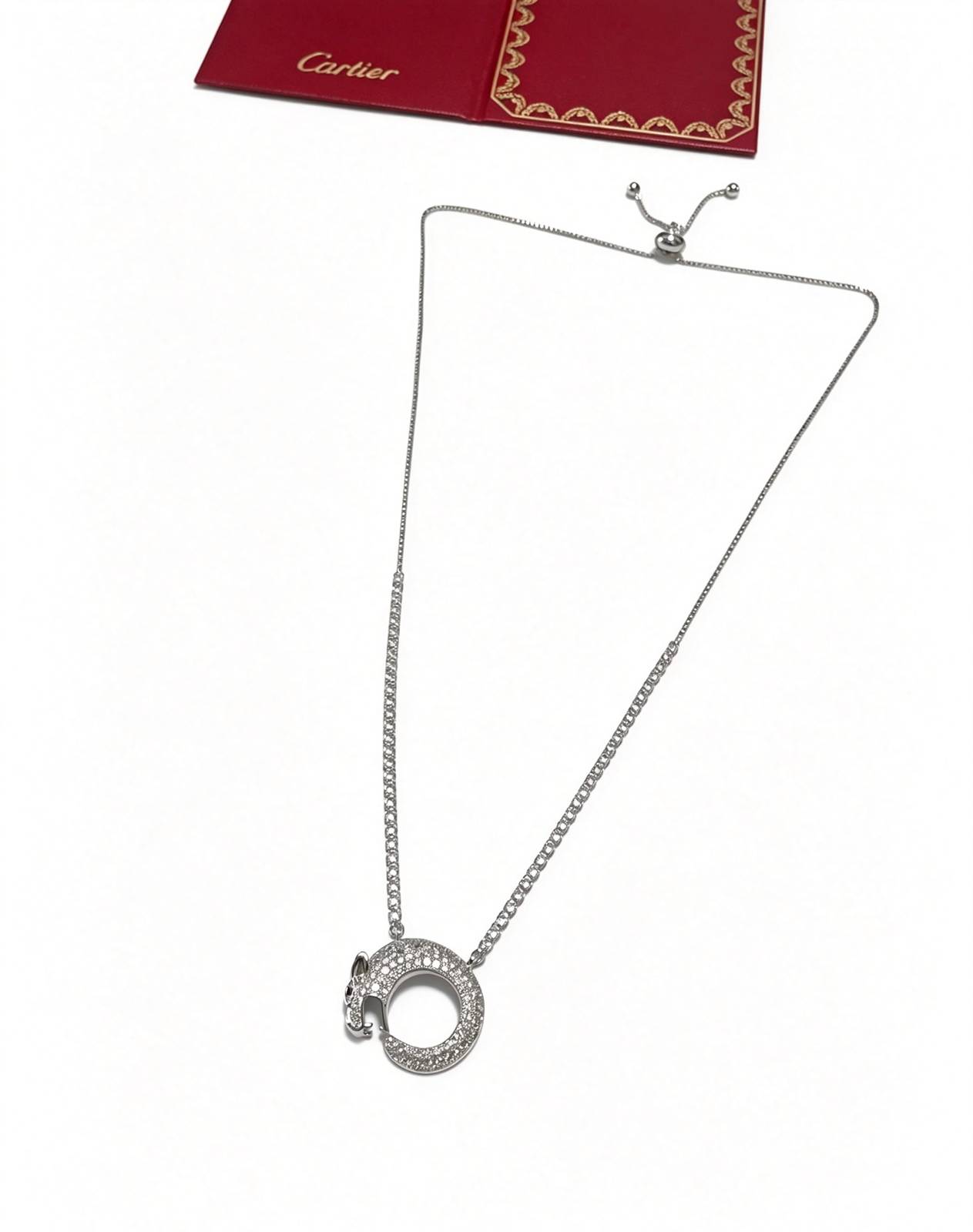 Cartier カルティエ レディース ネックレス ジュスト アン クル 18金 ダイヤモンド ブランドジュエリー 普段使い - 画像 9