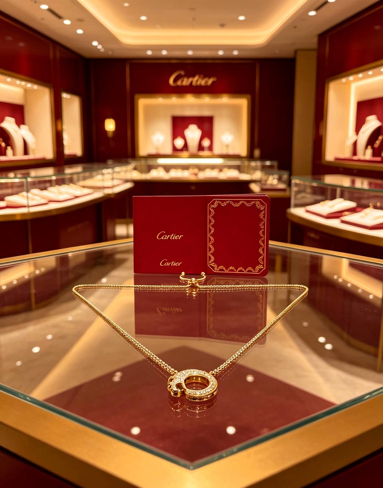 Cartier カルティエ レディース ネックレス パンテール 750 YG ブランドジュエリー 普段使い ギフト - 画像 6
