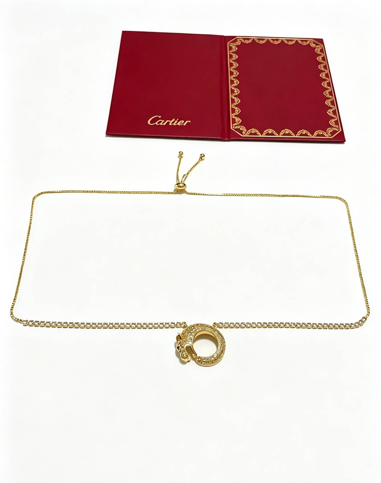 Cartier カルティエ レディース ネックレス パンテール 750 YG ブランドジュエリー 普段使い ギフト - 画像 9