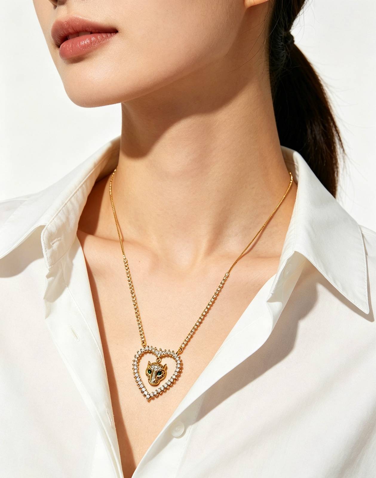Cartier カルティエ レディース ネックレス パンテール ダイヤモンド ホワイトゴールド ブランドジュエリー プレゼント - 画像 6