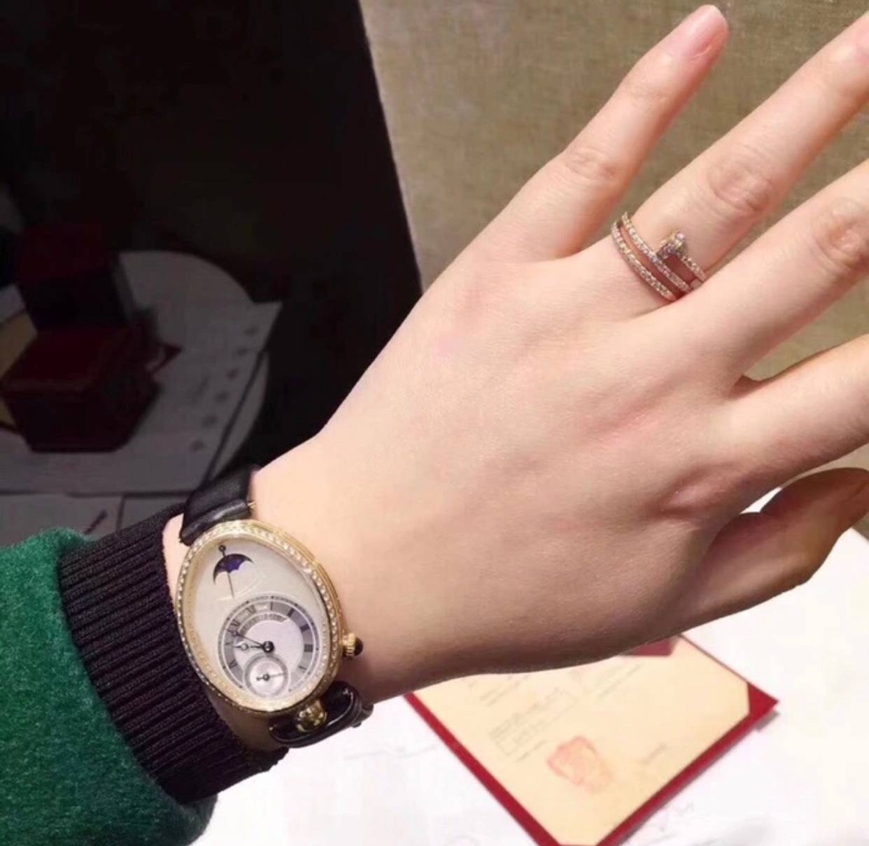 Cartier カルティエ レディース リング ジュスト アン クル 750YG 1Pダイヤ ブランドジュエリー 普段使い - 画像 2