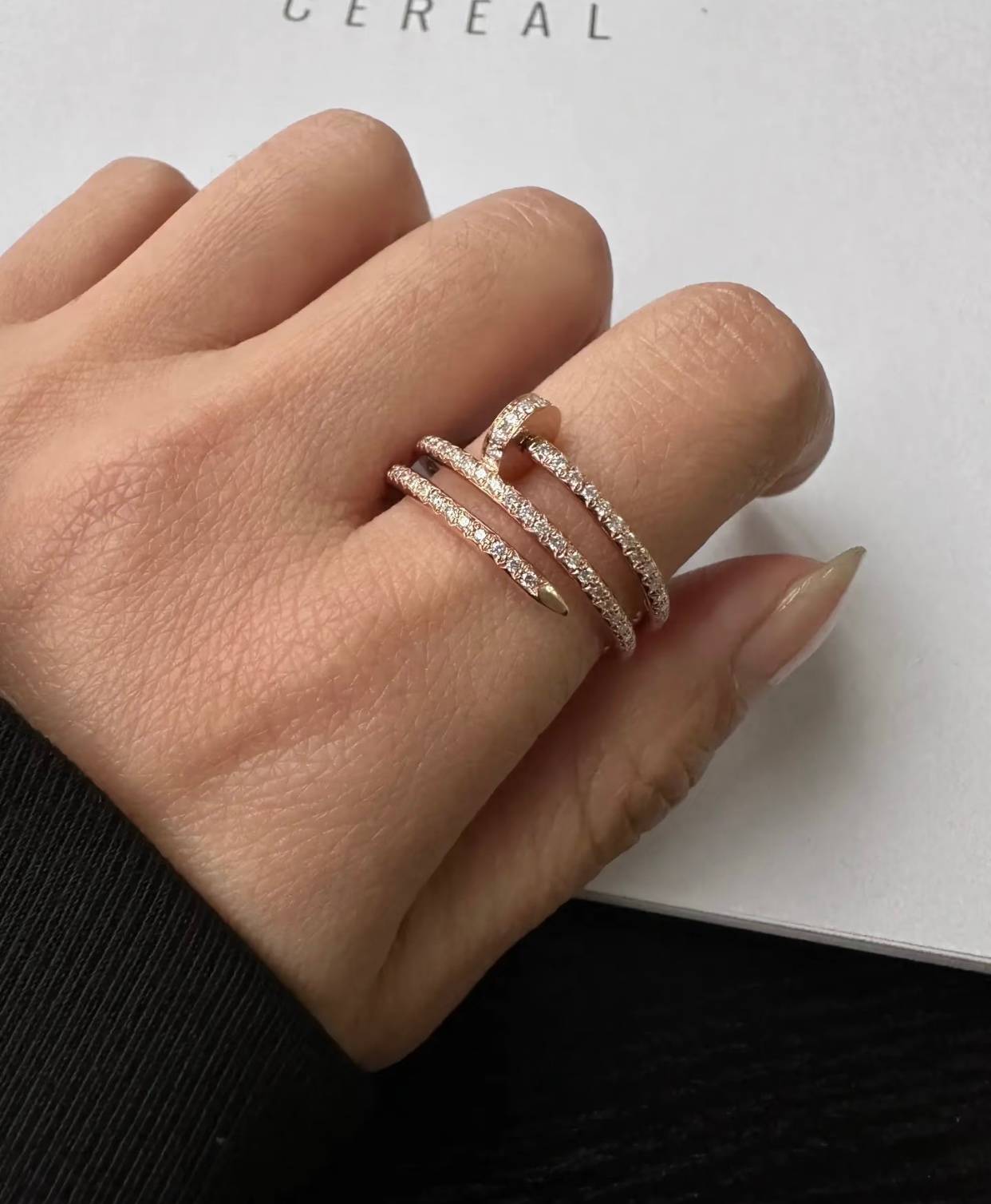 Cartier カルティエ レディース リング ジュスト アン クル 750YG 1Pダイヤ ブランドジュエリー 普段使い - 画像 10