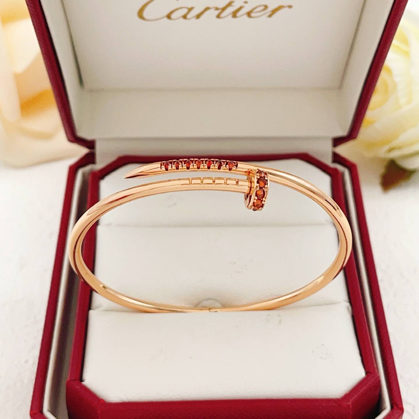 Cartier カルティエ レディース ブレスレット ジュスト アン クル 750 YG ブランドジュエリー 普段使い ギフト - 画像 5