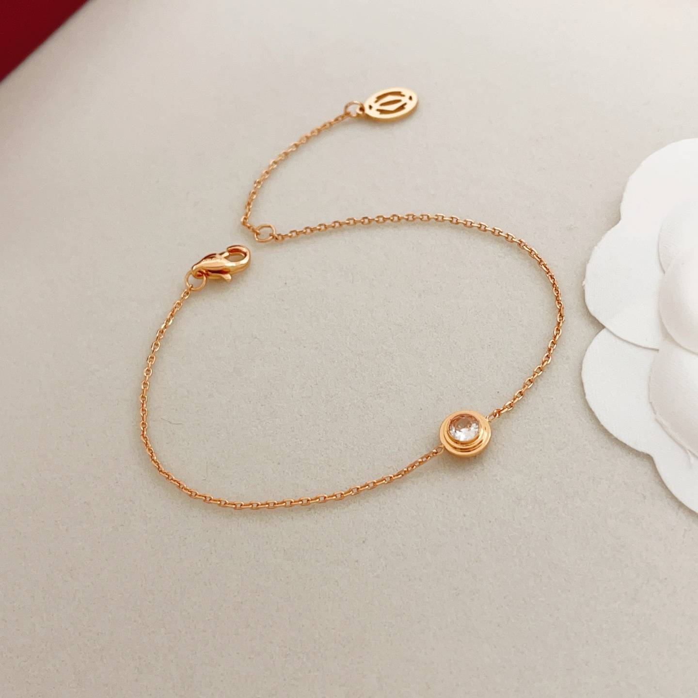 Cartier カルティエ レディース ブレスレット C ドゥ カルティエ ダイヤモンド 1Pダイヤ エルボウブレスレット ブランドジュエリー 普段使い - 画像 7