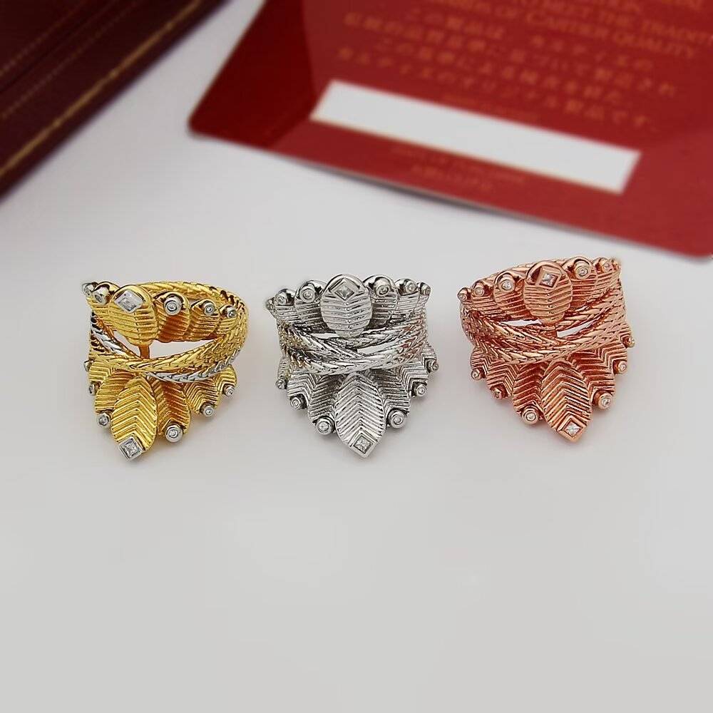 Cartier カルティエ レディース リング パンテール 750 YG WG PG ブランドジュエリー 普段使い ギフト - 画像 3