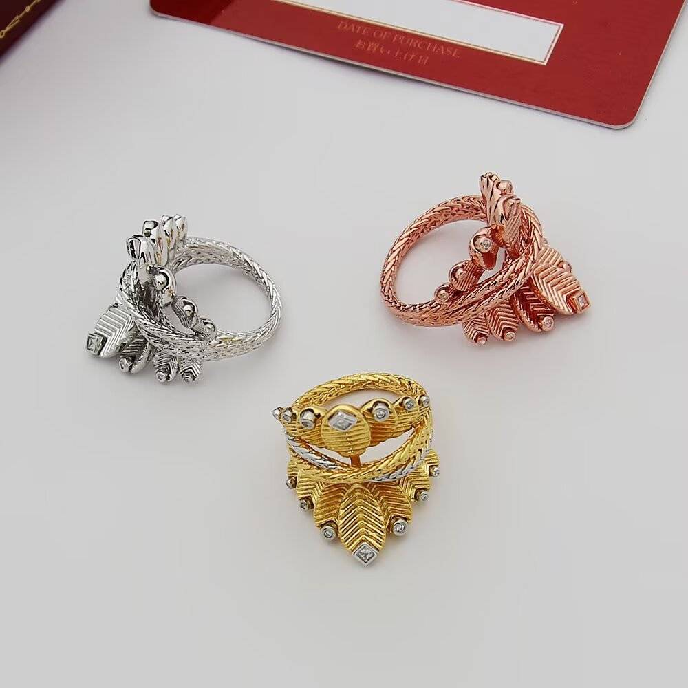 Cartier カルティエ レディース リング パンテール 750 YG WG PG ブランドジュエリー 普段使い ギフト - 画像 4