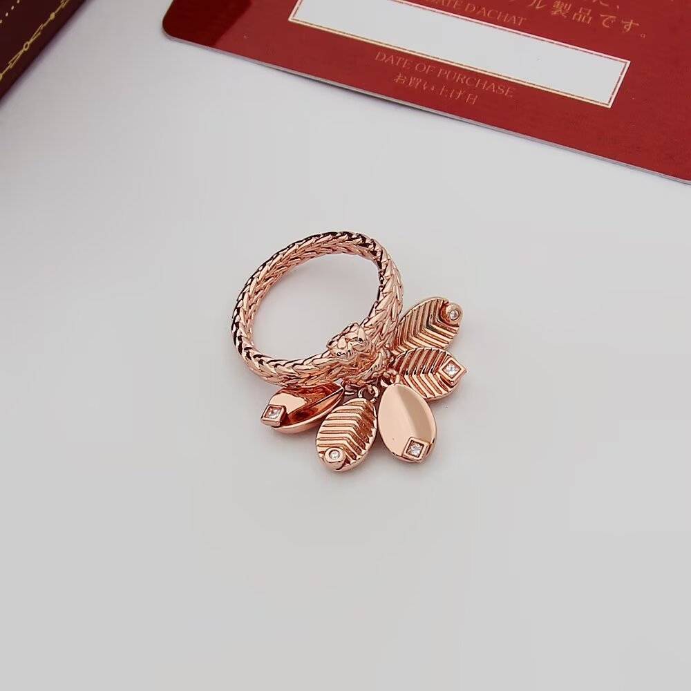 Cartier カルティエ レディース リング パンテール ダイヤモンド 750 YG WG PG ブランドジュエリー 記念日 ギフト - 画像 2