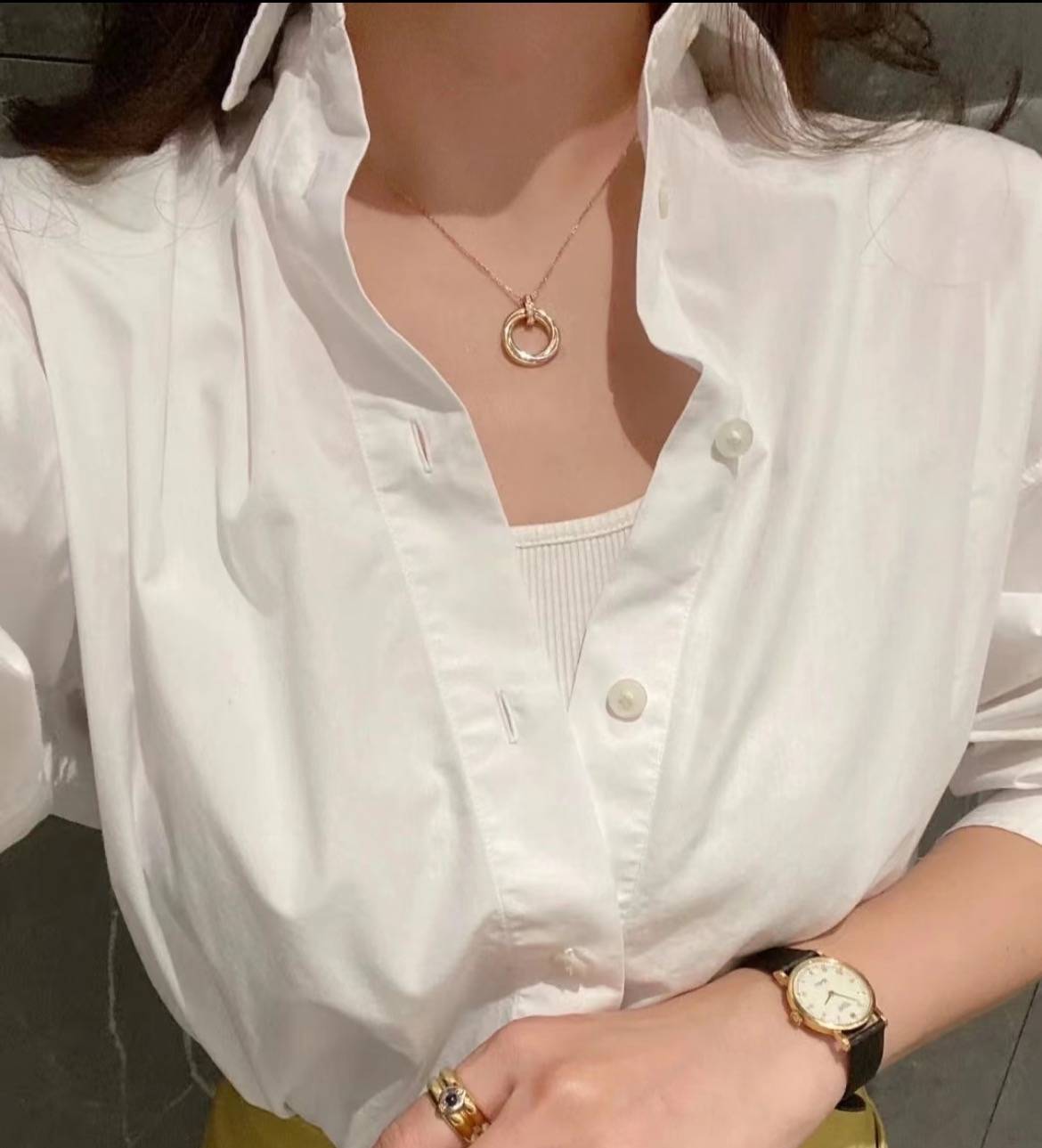 Cartier カルティエ レディース ネックレス トリニティ 750 YG ブランドジュエリー 普段使い ギフト - 画像 7