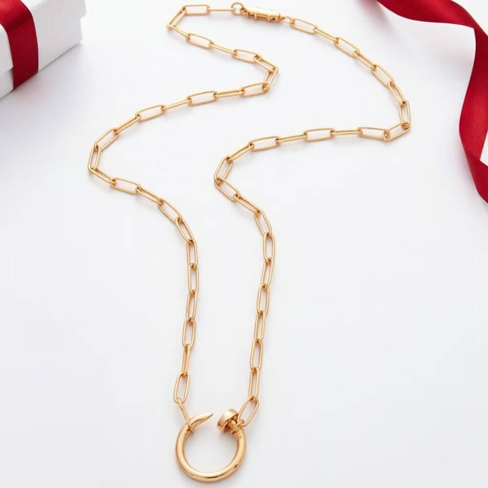 Cartier カルティエ レディース ネックレス ジュスト アン クル 750 イエローゴールド ホワイトゴールド ピンクゴールド ブランドジュエリー 普段使 - 画像 3
