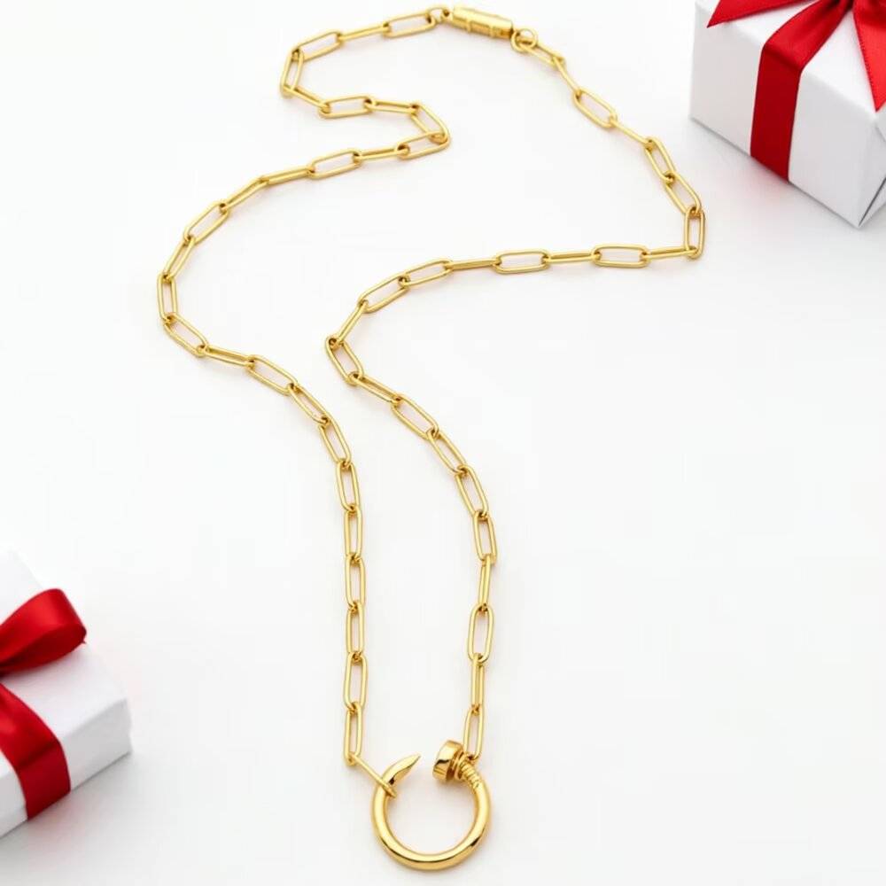 Cartier カルティエ レディース ネックレス ジュスト アン クル 750 イエローゴールド ホワイトゴールド ピンクゴールド ブランドジュエリー 普段使 - 画像 5