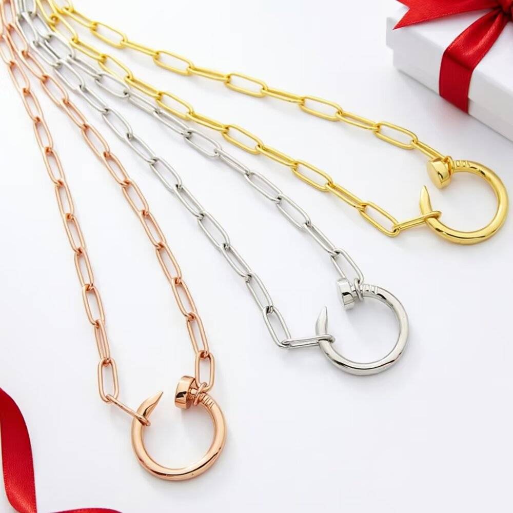 Cartier カルティエ レディース ネックレス ジュスト アン クル 750 イエローゴールド ホワイトゴールド ピンクゴールド ブランドジュエリー 普段使 - 画像 6