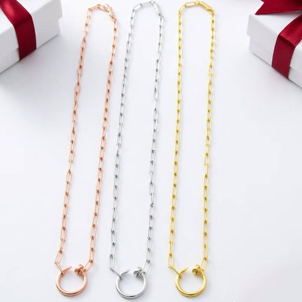 Cartier カルティエ レディース ネックレス ジュスト アン クル 750 イエローゴールド ホワイトゴールド ピンクゴールド ブランドジュエリー 普段使 - 画像 7