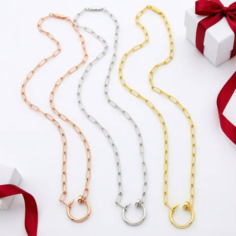 Cartier カルティエ レディース ネックレス ジュスト アン クル 750 イエローゴールド ホワイトゴールド ピンクゴールド ブランドジュエリー 普段使 - 画像 8