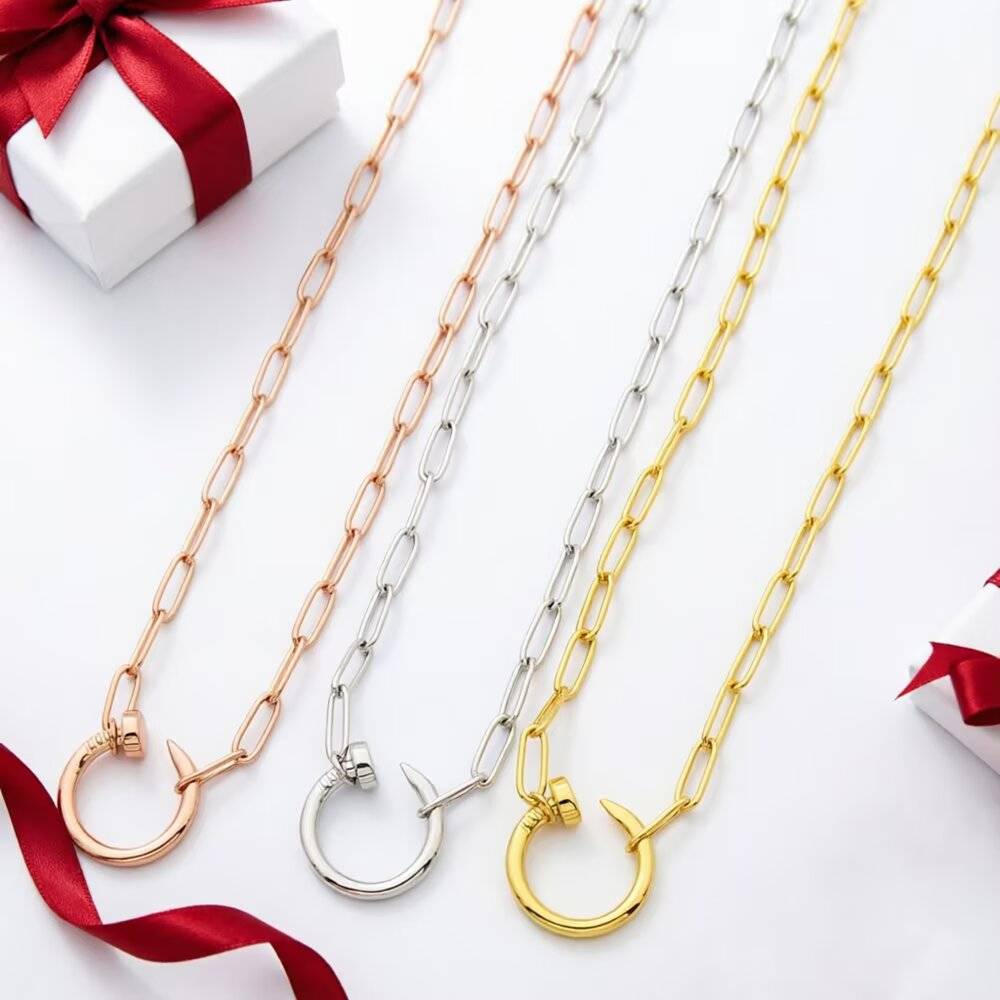 Cartier カルティエ レディース ネックレス ジュスト アン クル 750 イエローゴールド ホワイトゴールド ピンクゴールド ブランドジュエリー 普段使 - 画像 9