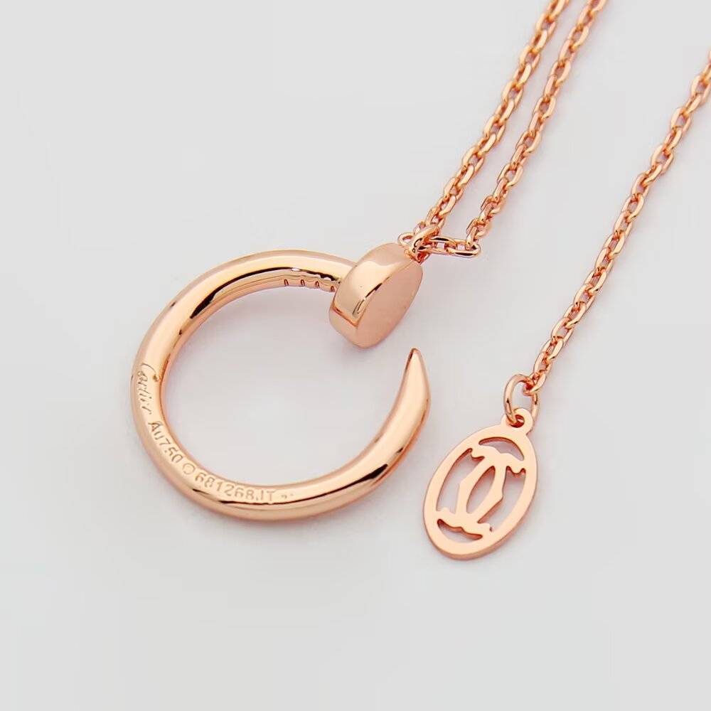 Cartier カルティエ レディース ネックレス ジュスト アン クル 750 YG WG PG ブランドジュエリー プレゼント - 画像 2
