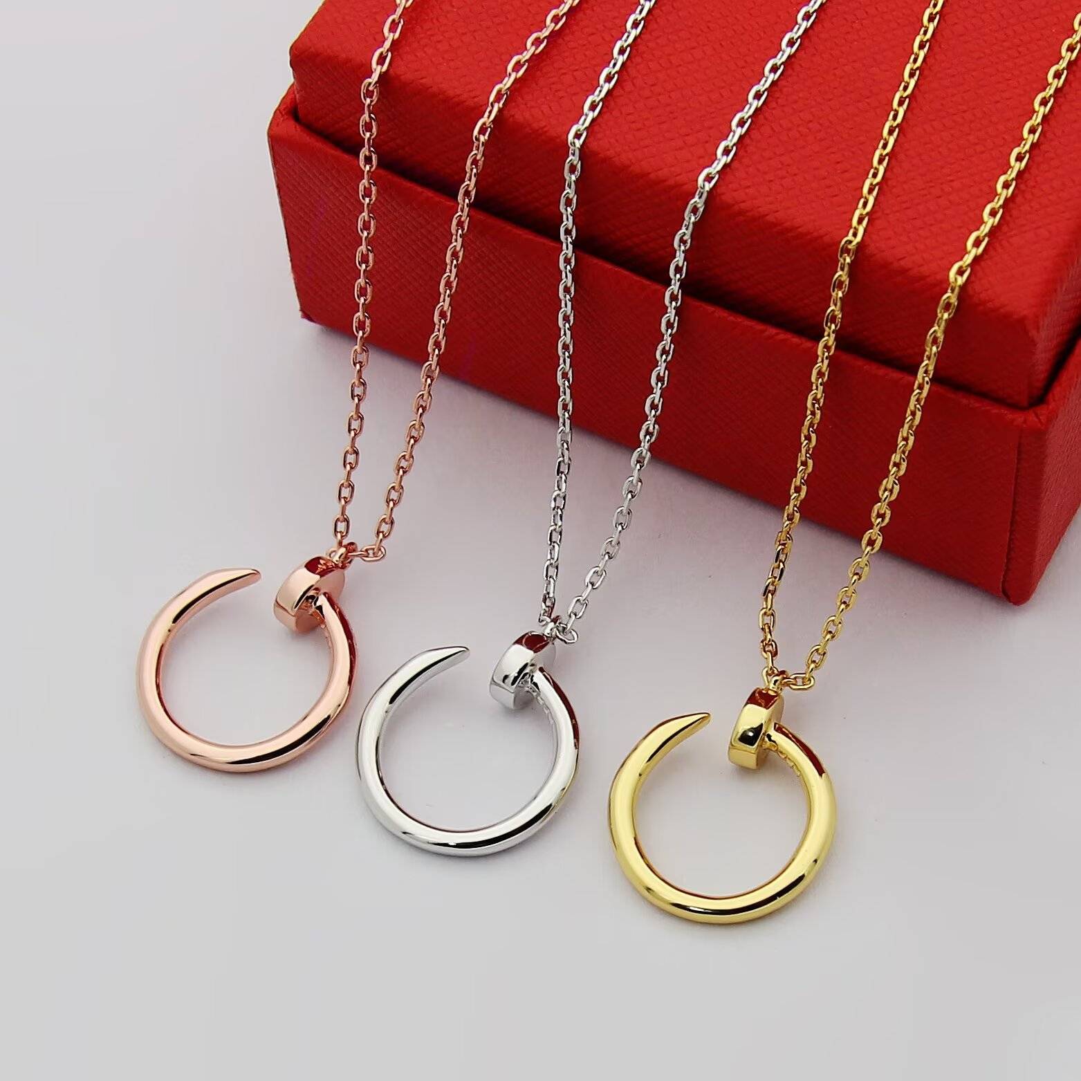 Cartier カルティエ レディース ネックレス ジュスト アン クル 750 YG WG PG ブランドジュエリー プレゼント - 画像 8