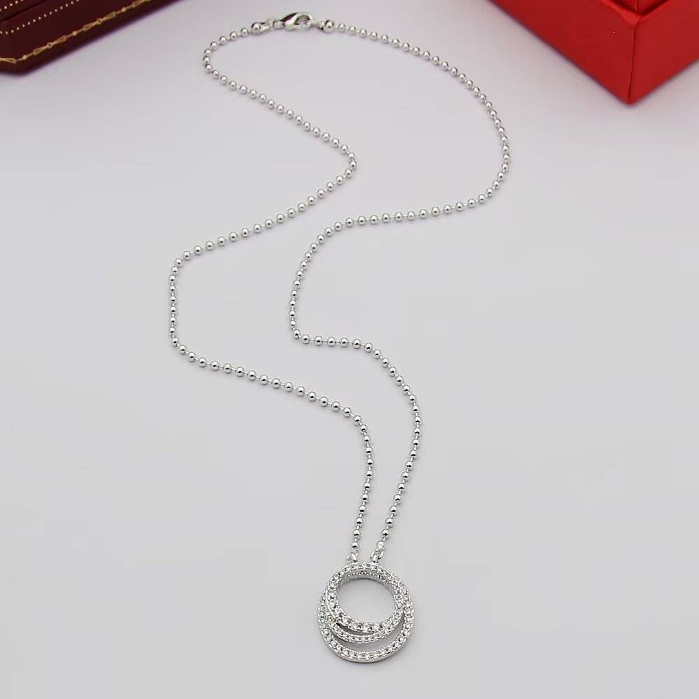 Cartier カルティエ レディース ネックレス トリニティ 750 YG 1Pダイヤ ブランドジュエリー 普段使い - 画像 4