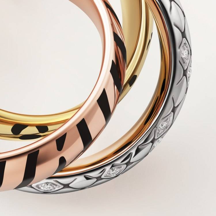 Cartier カルティエ レディース リング トリニティ キャットデザイン 750 1Pダイヤ ブランドジュエリー プレゼント - 画像 4