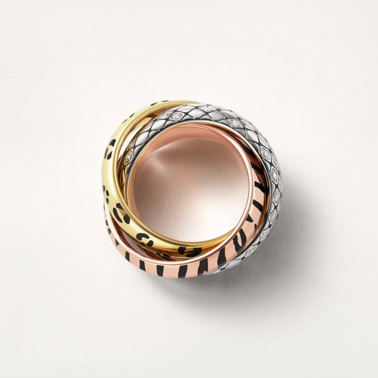 Cartier カルティエ レディース リング トリニティ キャットデザイン 750 1Pダイヤ ブランドジュエリー プレゼント - 画像 7