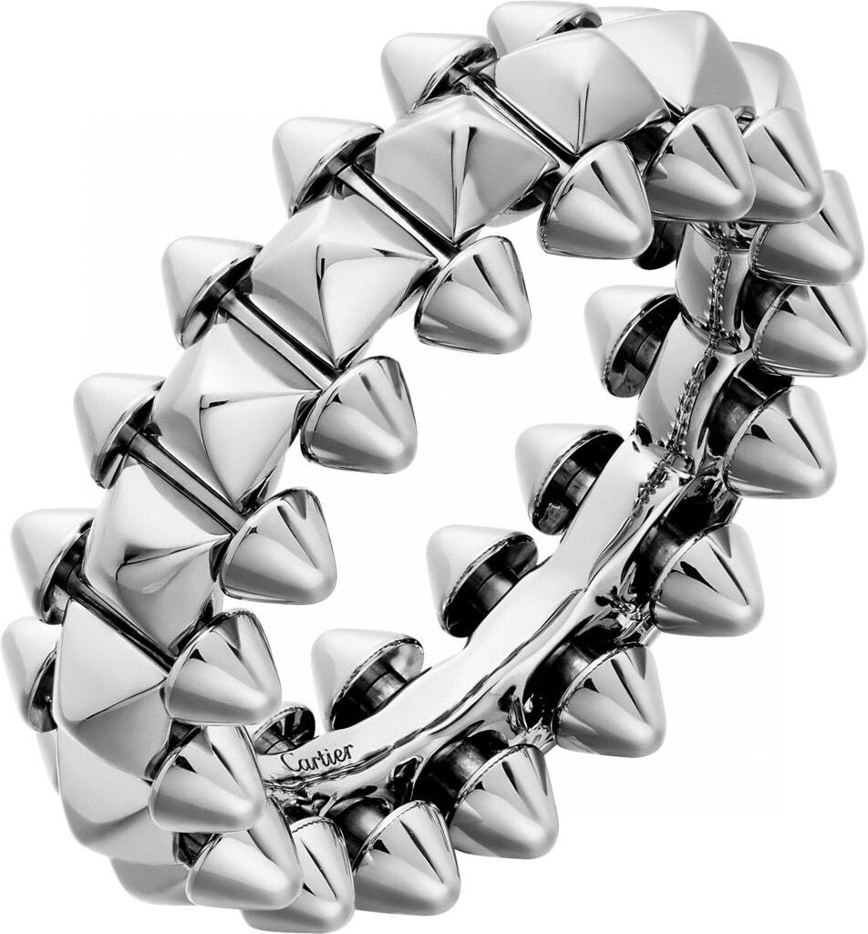 Cartier カルティエ レディース リング ジュスト アン クル K18 WG 750 ブランドジュエリー 普段使い