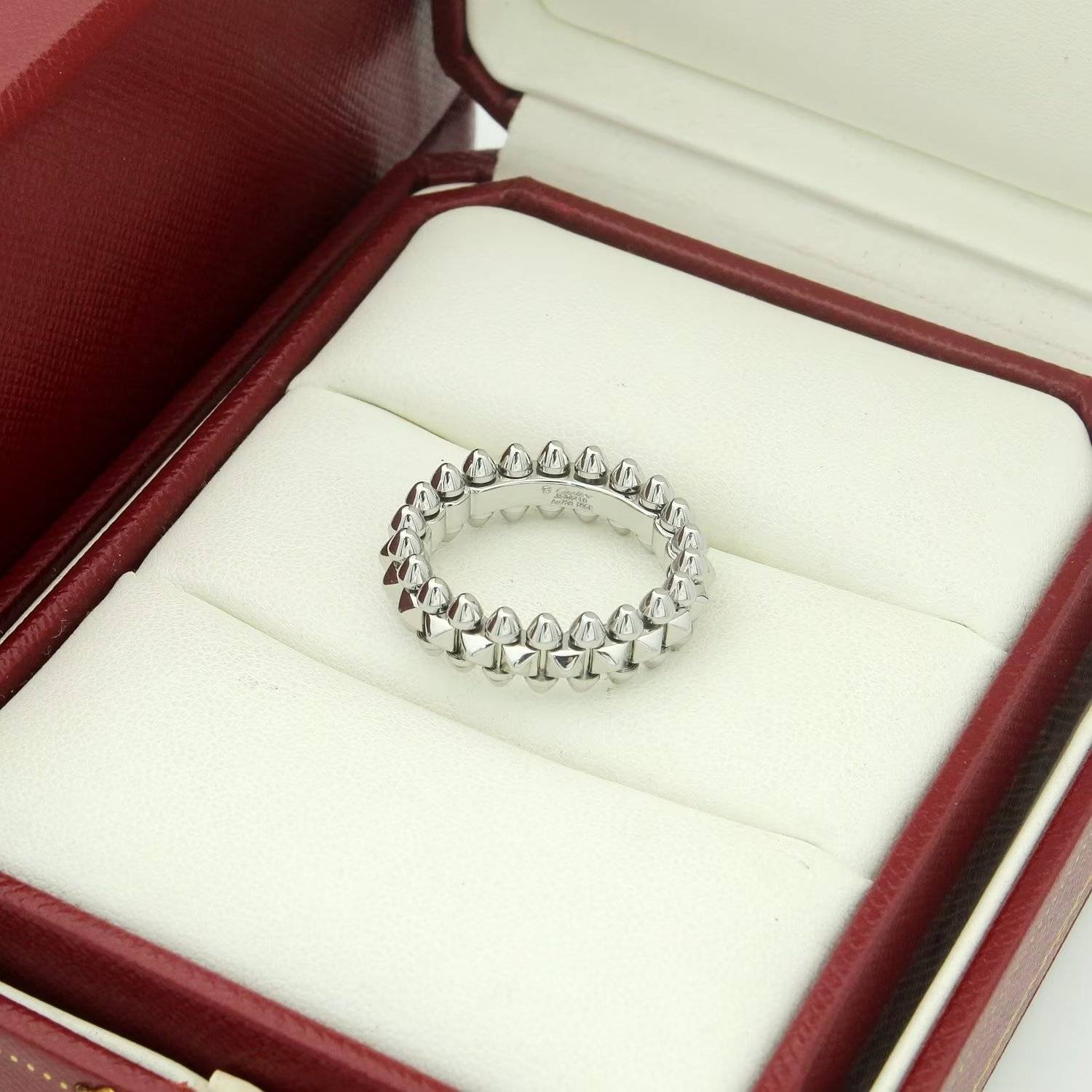 Cartier カルティエ レディース リング ジュスト アン クル K18 WG 750 ブランドジュエリー 普段使い - 画像 2