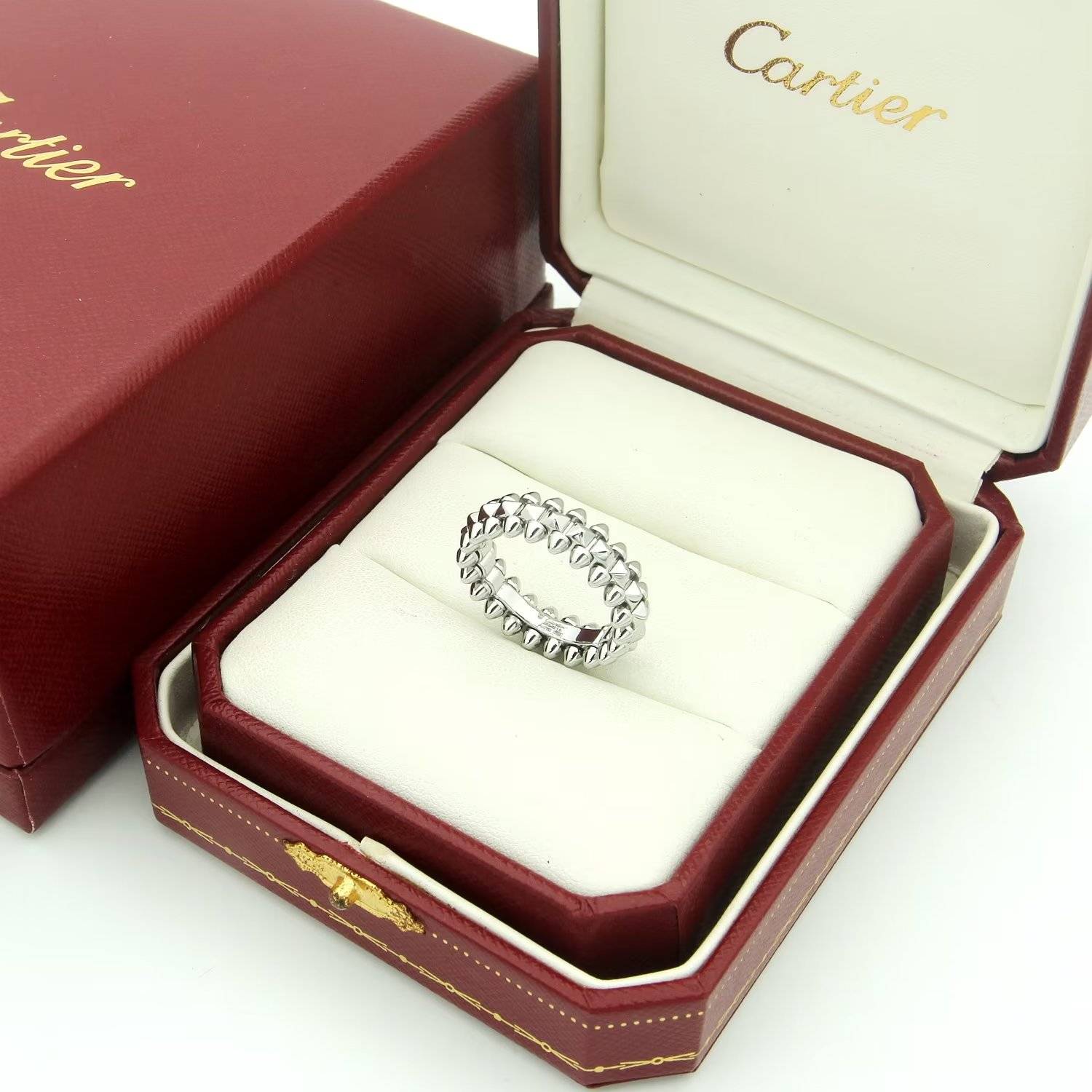 Cartier カルティエ レディース リング ジュスト アン クル K18 WG 750 ブランドジュエリー 普段使い - 画像 6