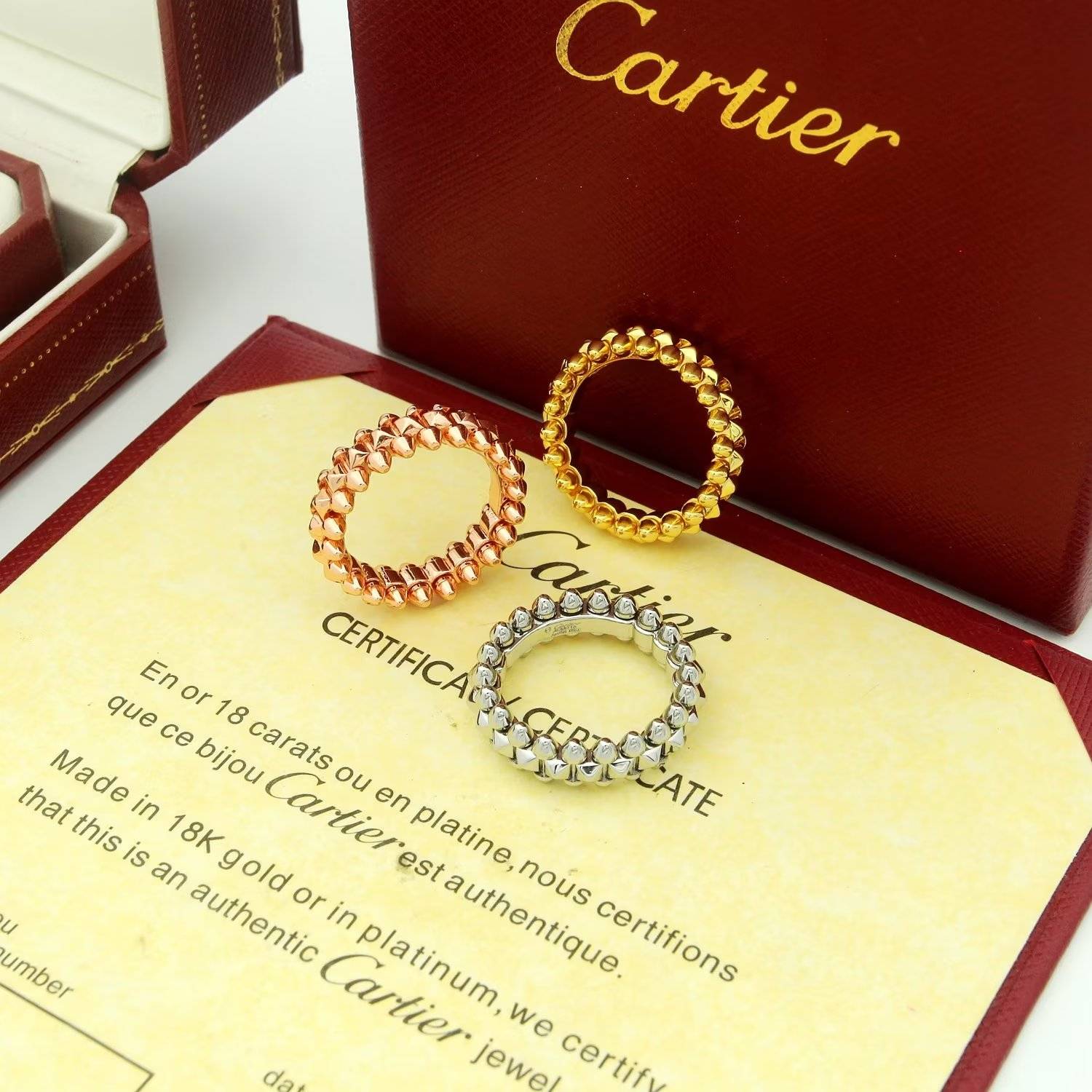 Cartier カルティエ レディース リング ジュスト アン クル K18 WG 750 ブランドジュエリー 普段使い - 画像 8