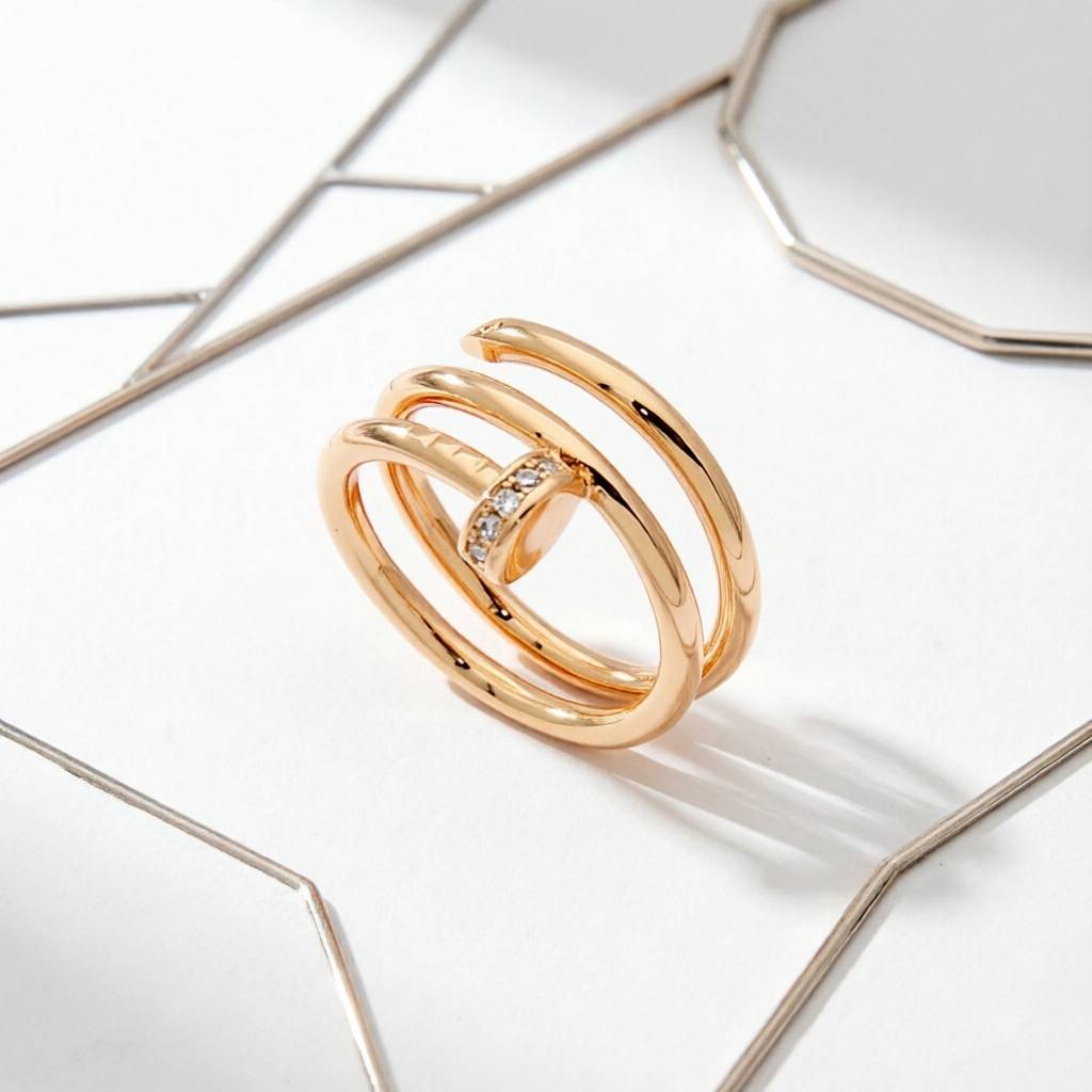 Cartier カルティエ レディース リング ジュスト アン クル 750 K18 YG WG PG ブランドジュエリー 普段使い プレゼント - 画像 4