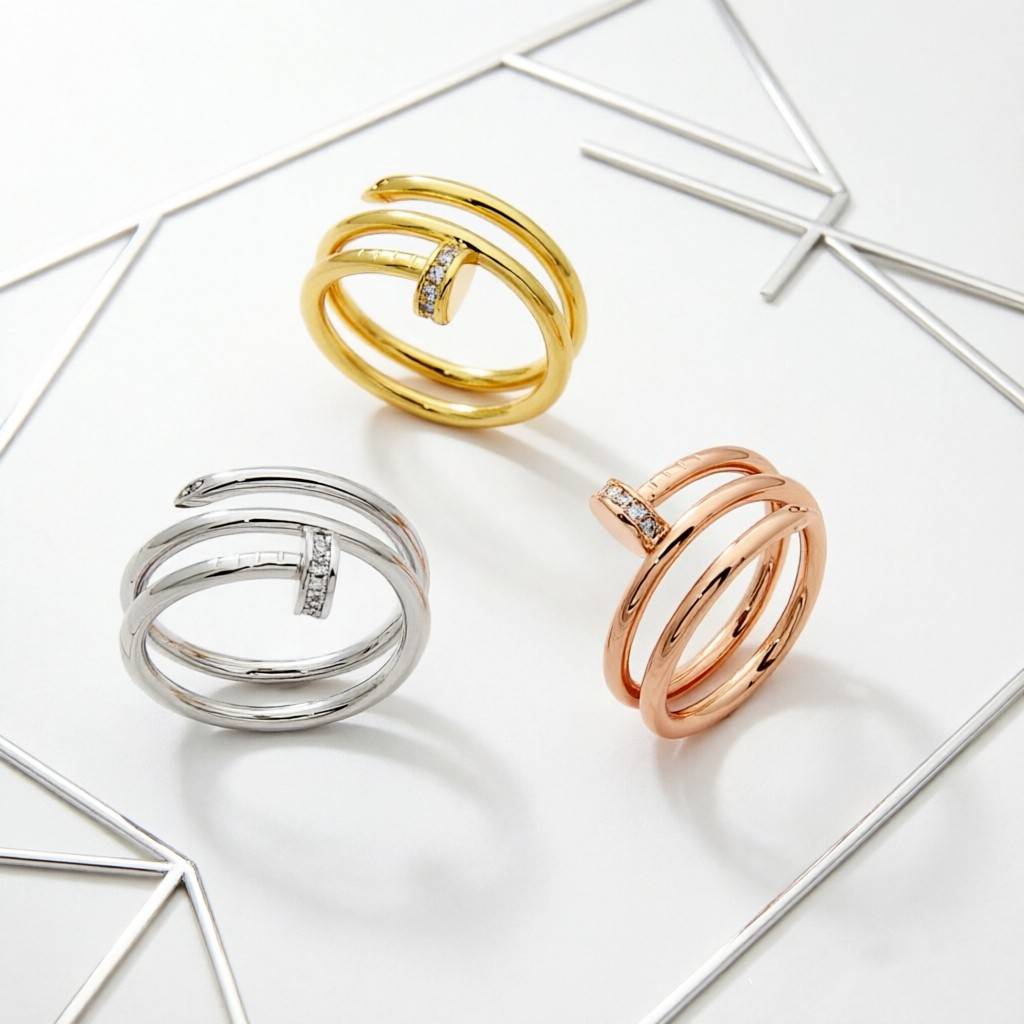 Cartier カルティエ レディース リング ジュスト アン クル 750 K18 YG WG PG ブランドジュエリー 普段使い プレゼント - 画像 7