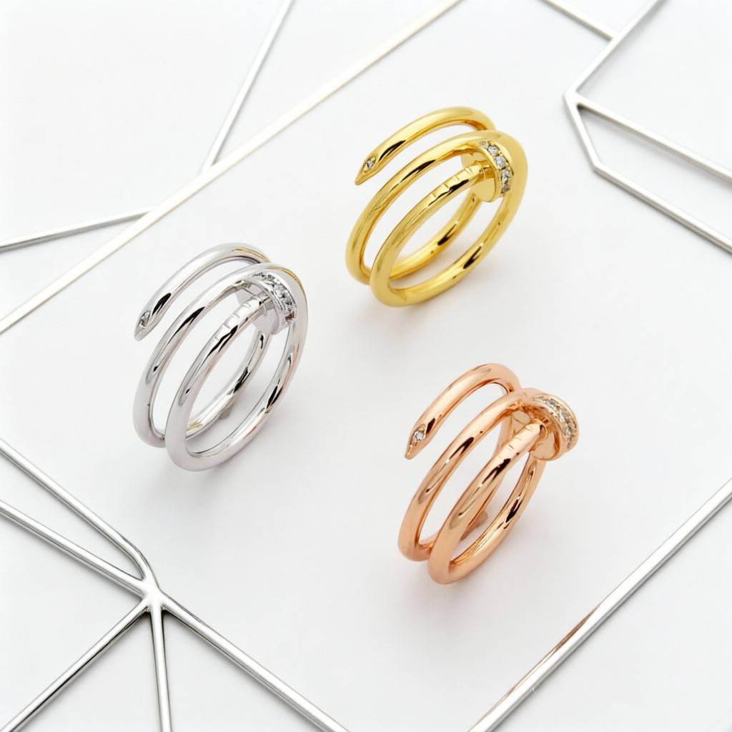 Cartier カルティエ レディース リング ジュスト アン クル 750 K18 YG WG PG ブランドジュエリー 普段使い プレゼント - 画像 8
