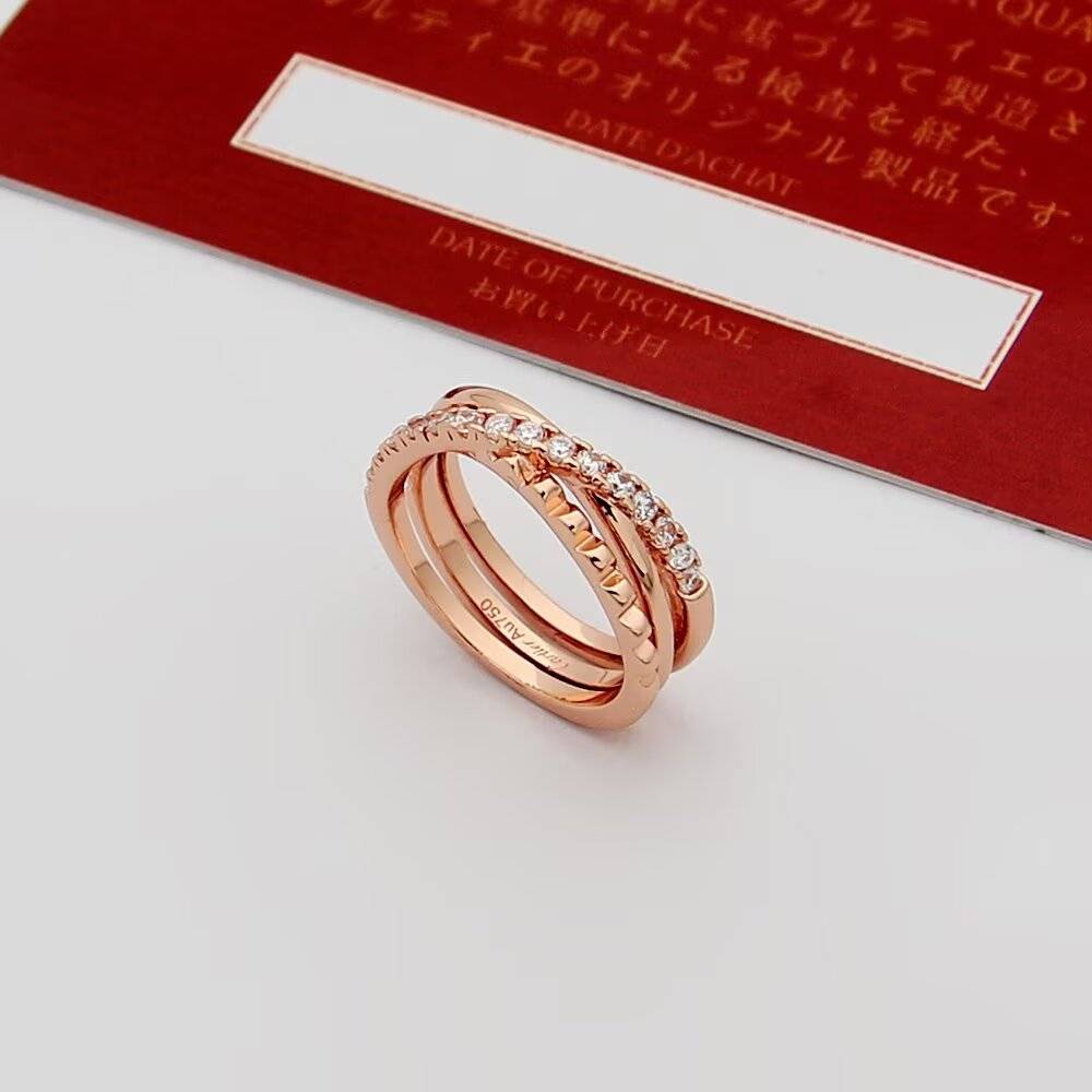 Cartier カルティエ レディース リング ラブ ラブリング 750 ダイヤモンド ブランドジュエリー 記念日 ギフト - 画像 2
