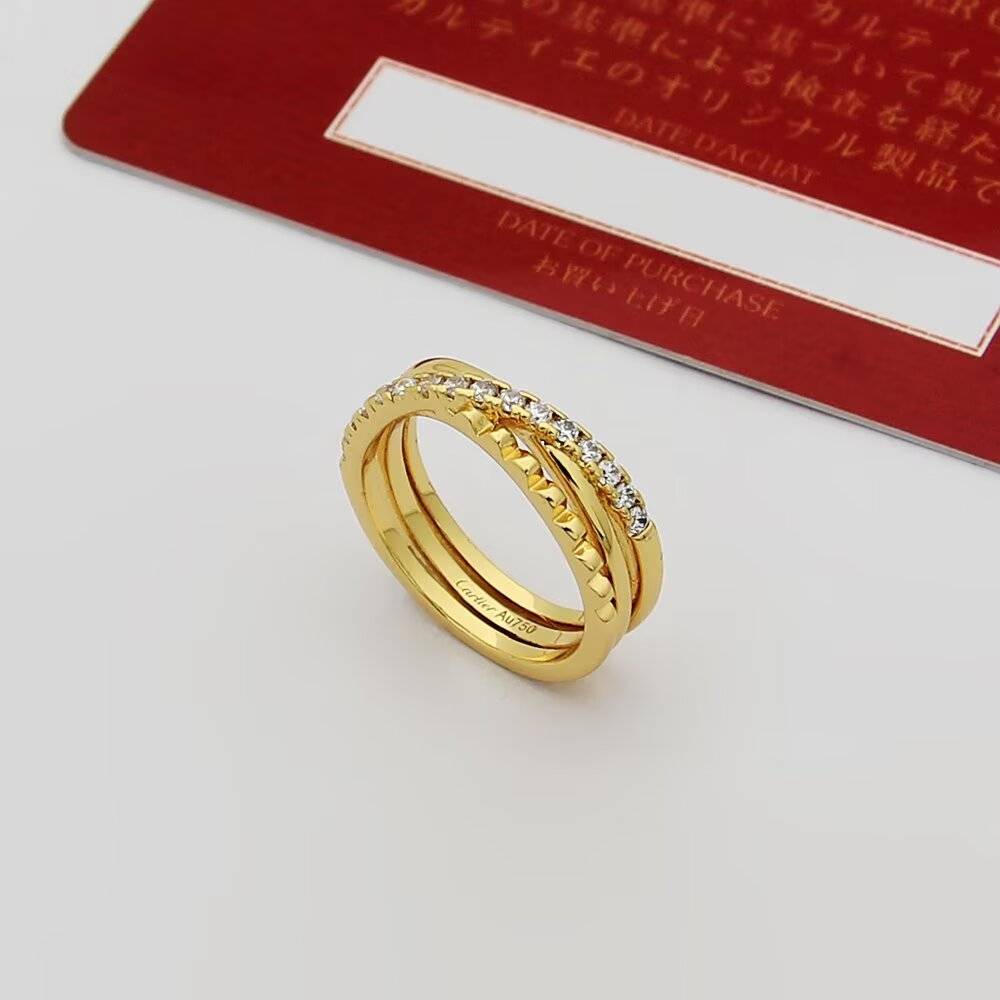 Cartier カルティエ レディース リング ラブ ラブリング 750 ダイヤモンド ブランドジュエリー 記念日 ギフト - 画像 3