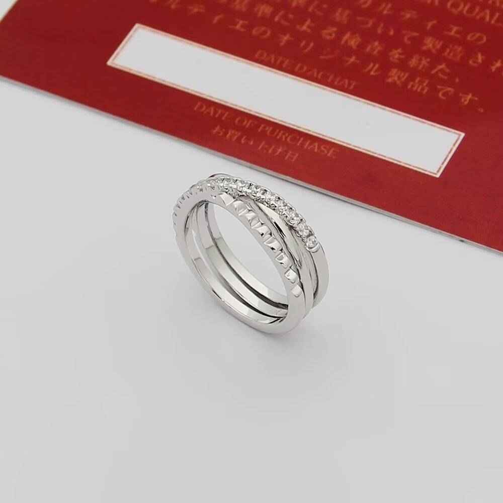 Cartier カルティエ レディース リング ラブ ラブリング 750 ダイヤモンド ブランドジュエリー 記念日 ギフト - 画像 4