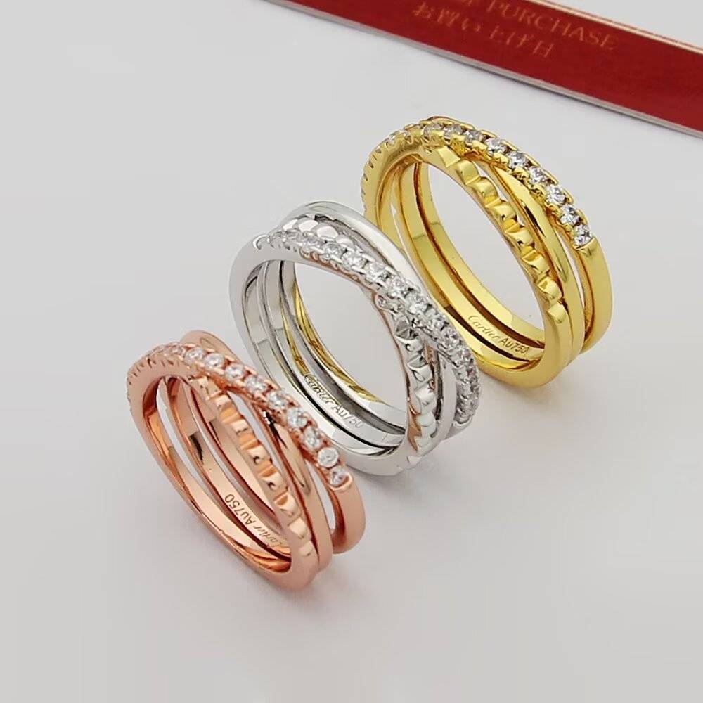 Cartier カルティエ レディース リング ラブ ラブリング 750 ダイヤモンド ブランドジュエリー 記念日 ギフト - 画像 5